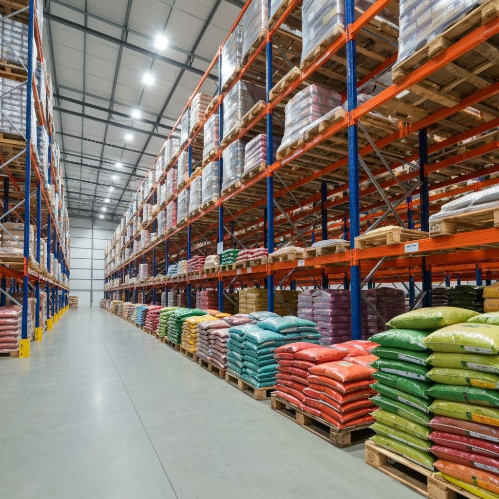 Modern spice warehouse storage